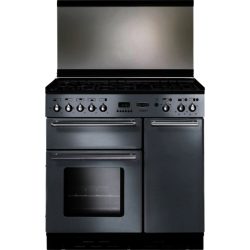 Rangemaster Toledo 90 Dual Fuel with FSD - 94520 Lidded Range Cooker in Stainless Steel